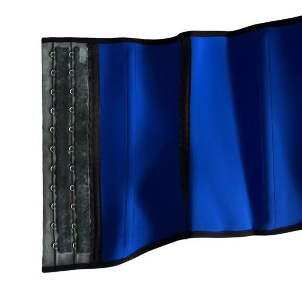 Sport Thermal Waist Cincher Latex Size 36 /‎ L / Style 1014 Blue 2 Hooks - Picture 5 of 12